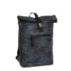 New Rebels Mart New York Camouflage Army Donker 21L Rugtas Rolltop Waterafstotend Laptop 15.6"