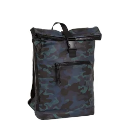 New Rebels Mart New York Camouflage Army Donker 21L Rugtas Rolltop Waterafstotend Laptop 15.6"