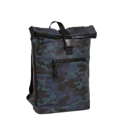 New Rebels Mart New York Camouflage Army Donker 21L Rugtas Rolltop Waterafstotend Laptop 15.6
