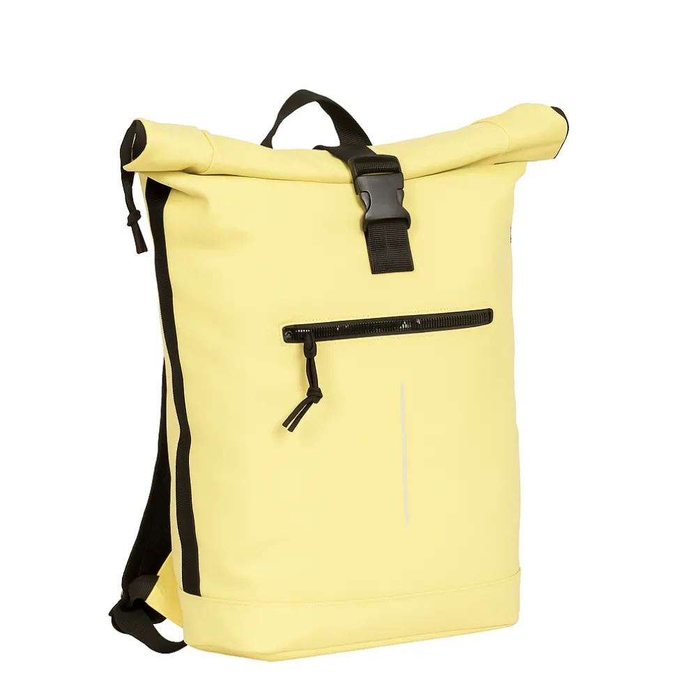 New Rebels Mart New York 21L Rugtas werktas Rolltop Waterafstotend Laptop 15.6" Butter Yellow
