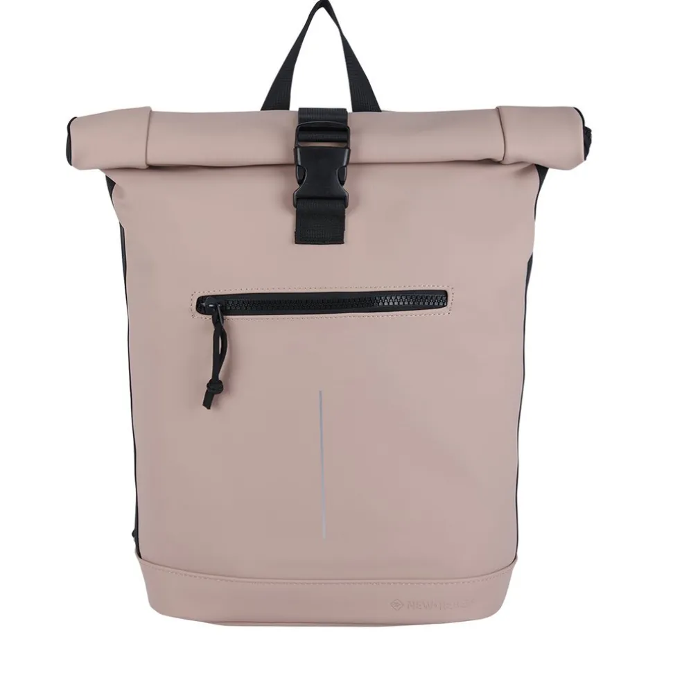 New Rebels Mart New York Oudroze 21L Rugtas Rolltop Waterafstotend Laptop 15.6"