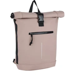 New Rebels Mart New York Oudroze 21L Rugtas Rolltop Waterafstotend Laptop 15.6
