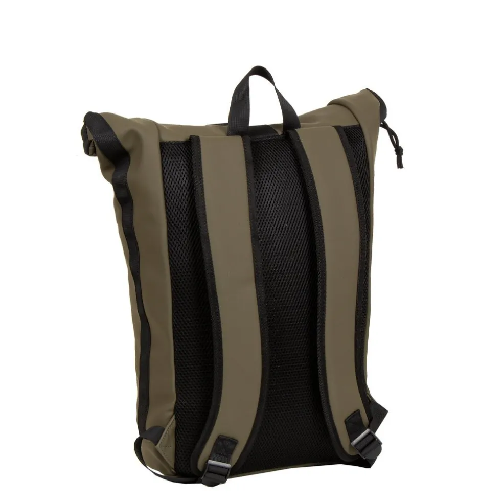 New Rebels Mart New York Olijf Groen 21L Rugtas Rolltop Waterafstotend Laptop 15.6"