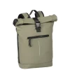 New Rebels Mart New York Taupe 21L Rugtas Rolltop Waterafstotend Laptop 15.6"