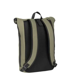 New Rebels Mart New York Taupe 21L Rugtas Rolltop Waterafstotend Laptop 15.6"