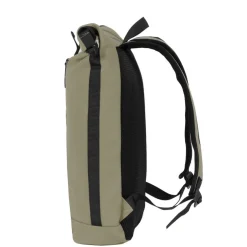 New Rebels Mart New York Taupe 21L Rugtas Rolltop Waterafstotend Laptop 15.6