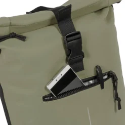 New Rebels Mart New York Taupe 21L Rugtas Rolltop Waterafstotend Laptop 15.6
