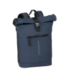 New Rebels Mart New York Navy 21L Rugtas Rolltop Waterafstotend Laptop 15.6"