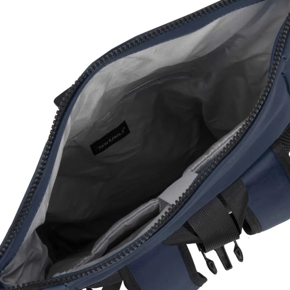 New Rebels Mart New York Navy 21L Rugtas Rolltop Waterafstotend Laptop 15.6"
