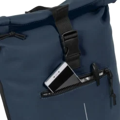 New Rebels Mart New York Navy 21L Rugtas Rolltop Waterafstotend Laptop 15.6