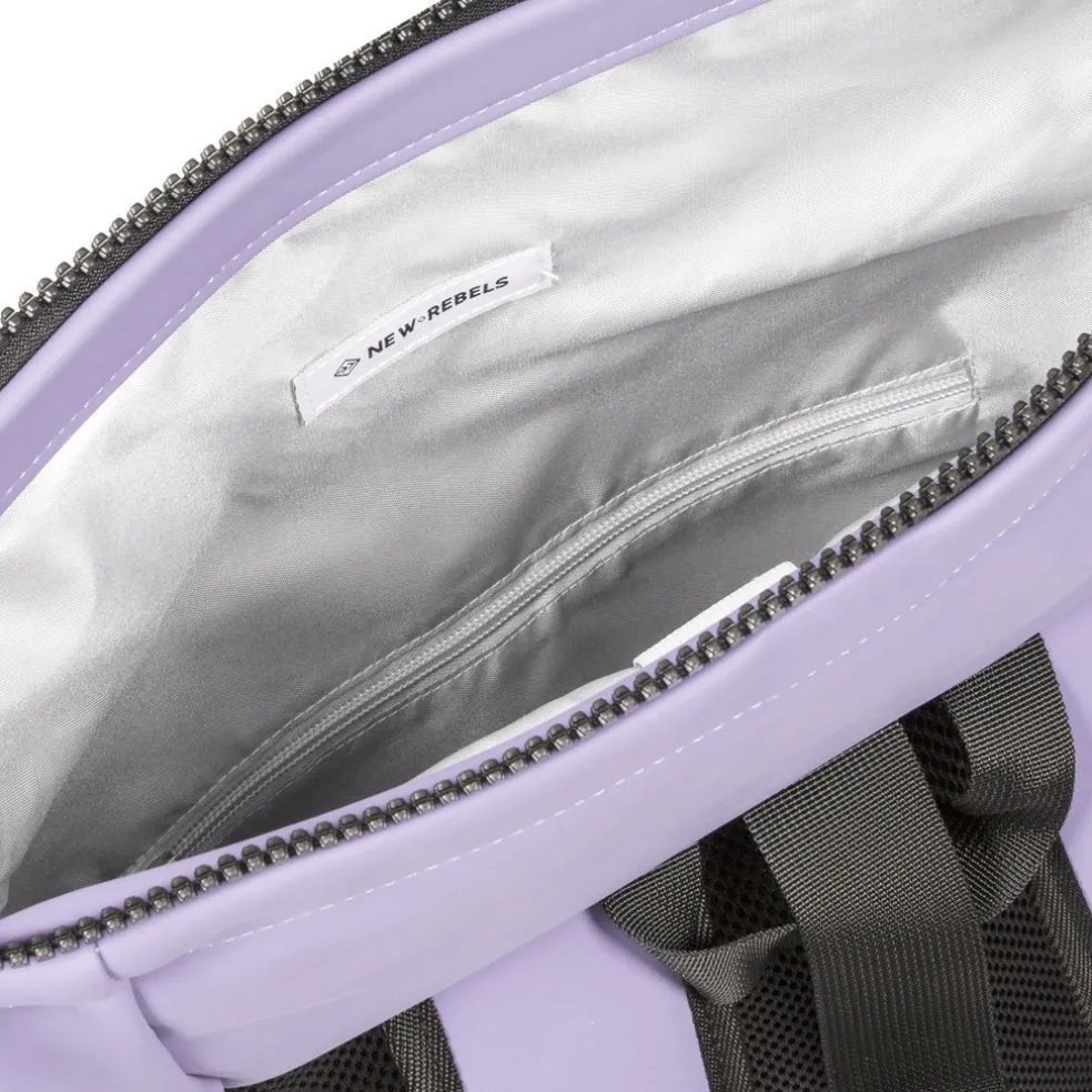 New Rebels Mart New York Lila 21L Rugtas Rolltop Waterafstotend Laptop 15.6"