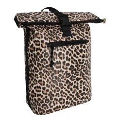 New Rebels Mart New York Leopard  21L Rugtas Rolltop Waterafstotend Laptop 15.6