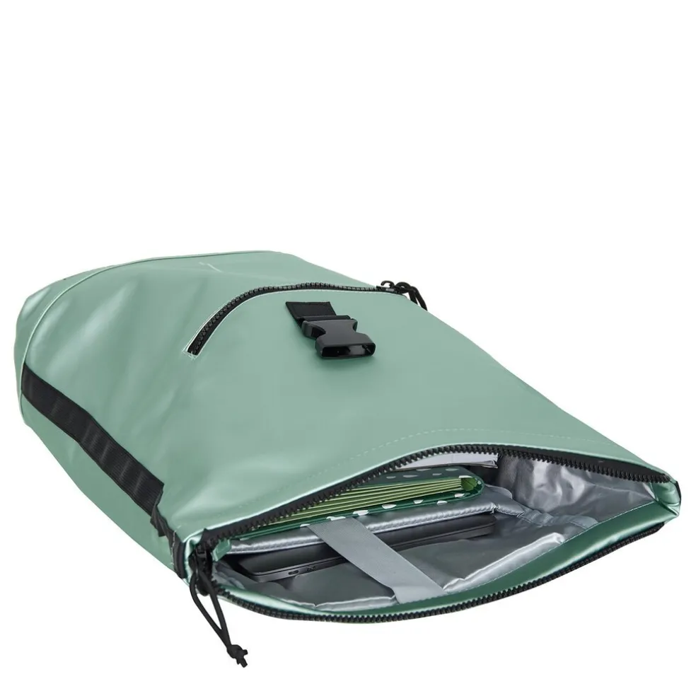 New Rebels Mart New York Metallic Lichtgroen 21L Rugtas Rolltop Waterafstotend Laptop 15.6"