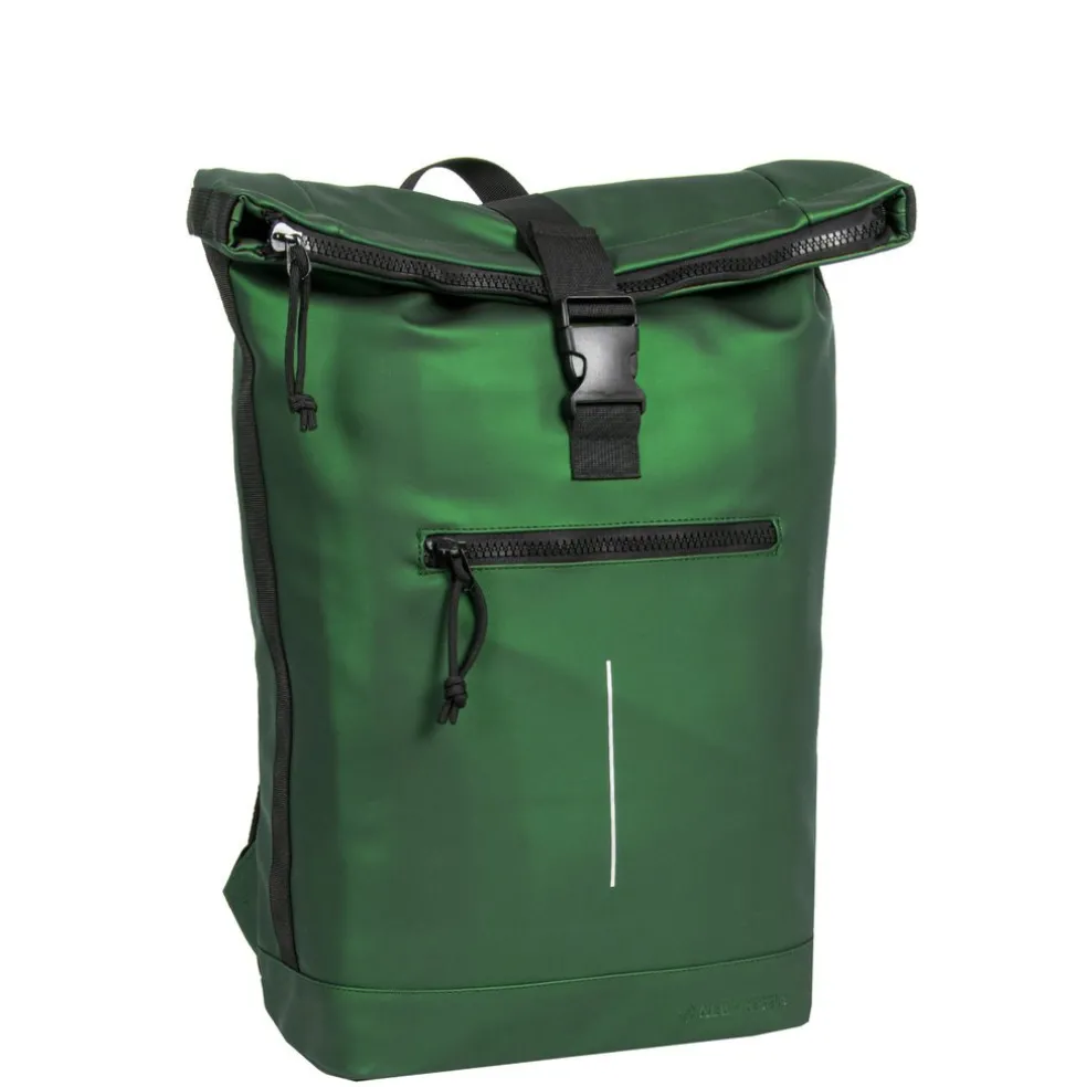 New Rebels Mart New York Metallic Groen 21L Rugtas Rolltop Waterafstotend Laptop 15.6"