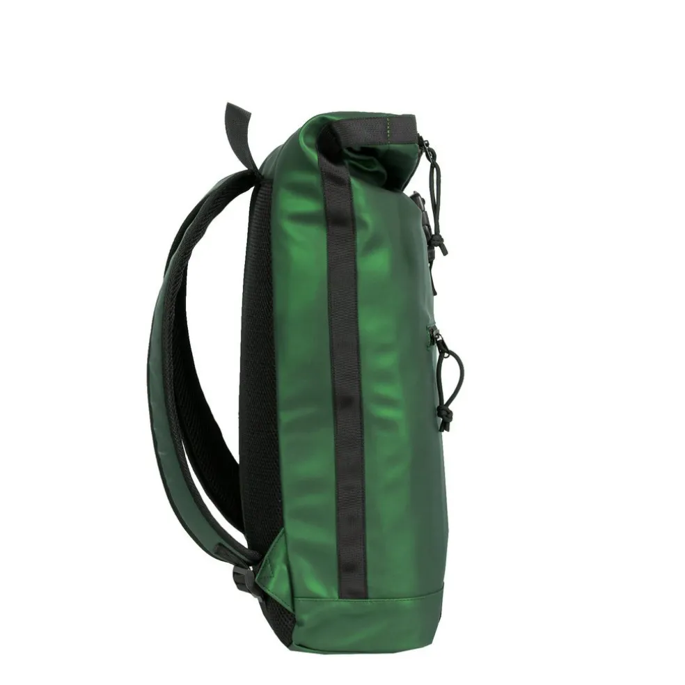 New Rebels Mart New York Metallic Groen 21L Rugtas Rolltop Waterafstotend Laptop 15.6"