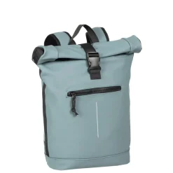 New Rebels Mart New York Zacht Blauw 21L Rugtas Rolltop Waterafstotend Laptop 15.6