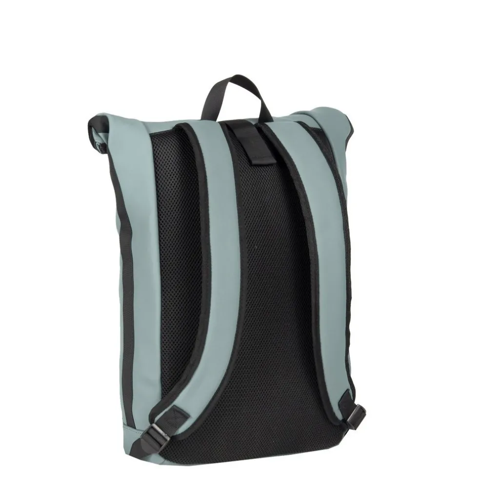 New Rebels Mart New York Zacht Blauw 21L Rugtas Rolltop Waterafstotend Laptop 15.6"