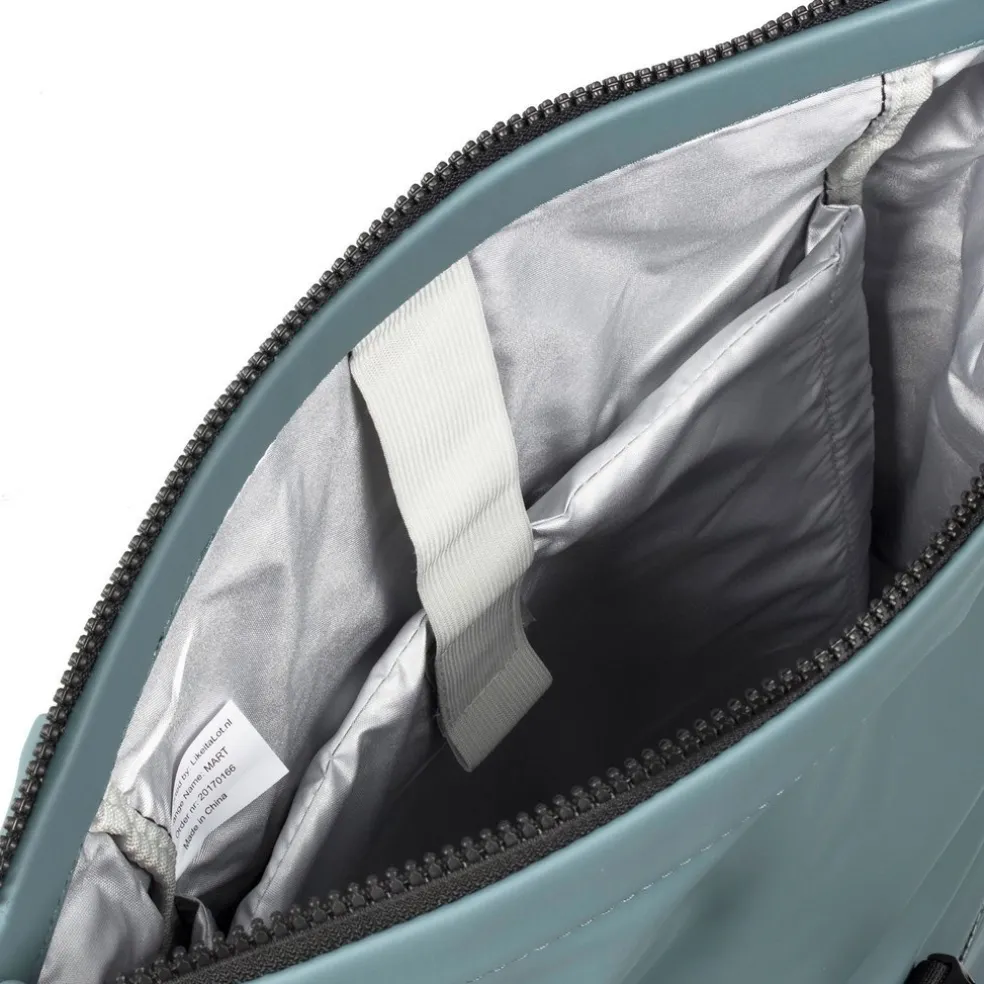 New Rebels Mart New York Zacht Blauw 21L Rugtas Rolltop Waterafstotend Laptop 15.6"