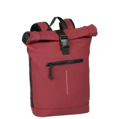 New Rebels Mart New York Burgundy 21L Rugtas Rolltop Waterafstotend Laptop 15.6"