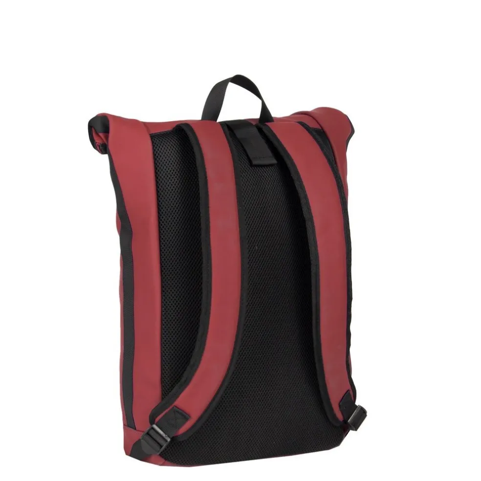 New Rebels Mart New York Burgundy 21L Rugtas Rolltop Waterafstotend Laptop 15.6"