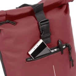 New Rebels Mart New York Burgundy 21L Rugtas Rolltop Waterafstotend Laptop 15.6
