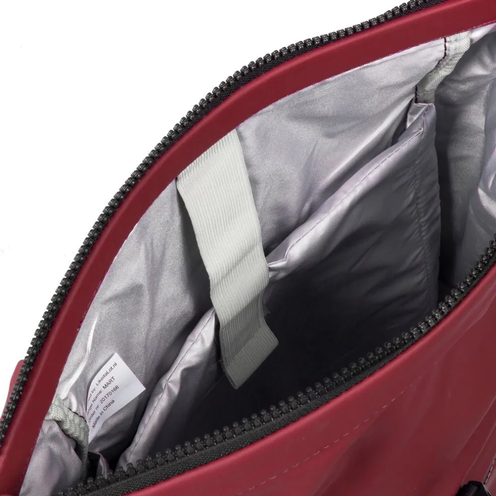 New Rebels Mart New York Burgundy 21L Rugtas Rolltop Waterafstotend Laptop 15.6"