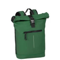 New Rebels Mart New York Donkergroen 21L Rugtas Rolltop Waterafstotend Laptop 15.6"