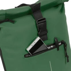 New Rebels Mart New York Donkergroen 21L Rugtas Rolltop Waterafstotend Laptop 15.6