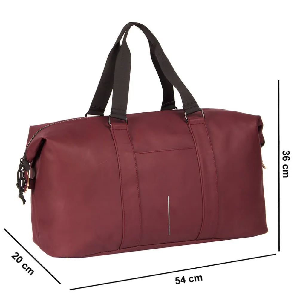 New Rebels Mart Pittsburg Burgundy 39L Weekender Reistas Waterafstotend