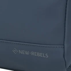 New Rebels Miami Rugzak 9L Waterafstotende Laptop Rugtas 13 inch Schooltas en Werktas van PU Comfortabel Navy