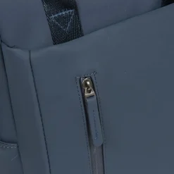 New Rebels Miami Rugzak 9L Waterafstotende Laptop Rugtas 13 inch Schooltas en Werktas van PU Comfortabel Navy