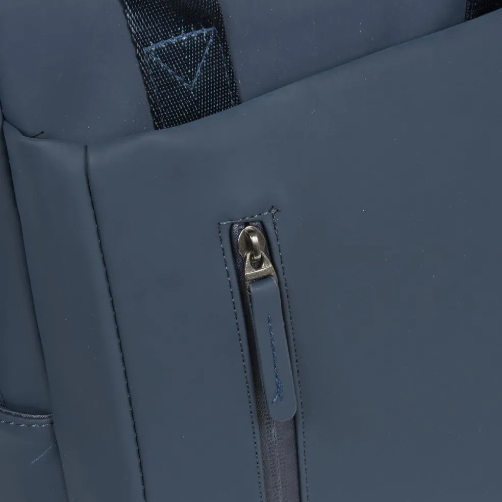 New Rebels Miami Rugzak 9L Waterafstotende Laptop Rugtas 13 inch Schooltas en Werktas van PU Comfortabel Navy