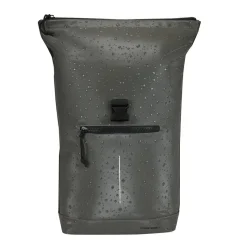 New Rebels New York Droplet Antraciet 21L Rugzak Rolltop Waterafstotend Laptop 15.6