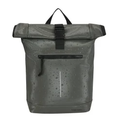 New Rebels New York Droplet Antraciet 21L Rugzak Rolltop Waterafstotend Laptop 15.6