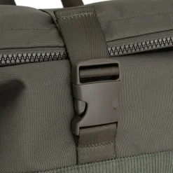New Rebels New York Ribbi Rolltop Rugzak 17-21L Schooltas & Werktas Ribstof Laptop Rugtas 15.6 inch Sage Green
