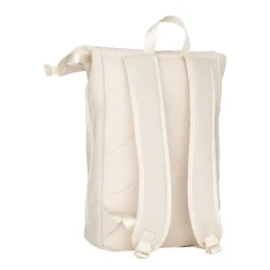 New Rebels New York Ribbi Rolltop Rugzak 17-21L Schooltas & Werktas Ribstof Laptop Rugtas 15.6 inch Beige
