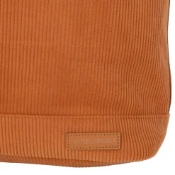 New Rebels New York Ribbi Rolltop Rugzak 17-21L Schooltas & Werktas Ribstof Laptop Rugtas 15.6 inch coffee bruin