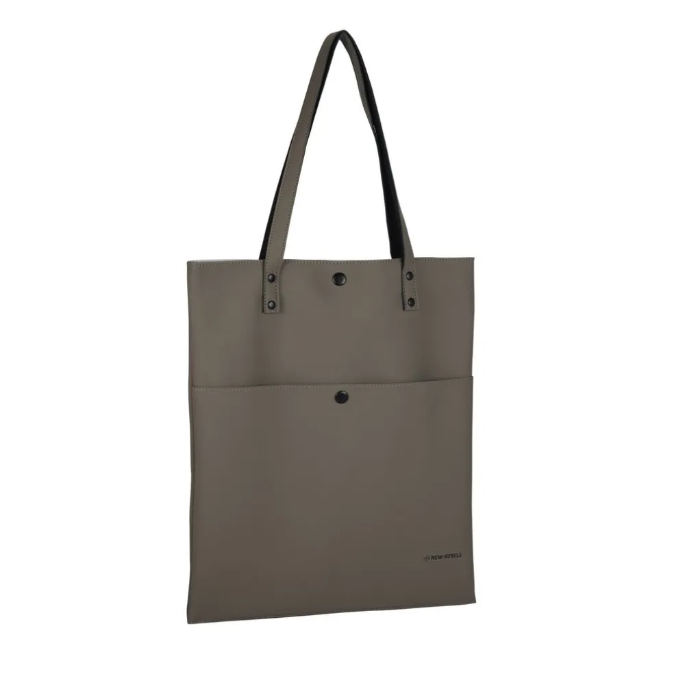 New Rebels Omar Kileen Taupe 6L Shopper Waterafstotend Laptop 13"