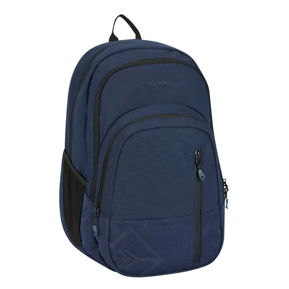 New Rebels Otis - Milcreek Rugtas 25L - Duotone - duurzaam waterafstotend polyester - 15.6" laptop - Navy blauw