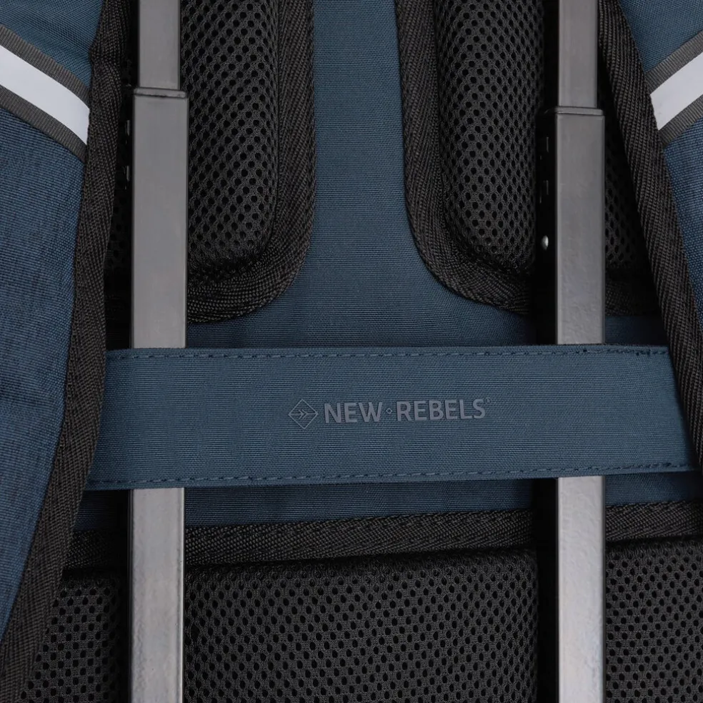 New Rebels Otis - Milcreek Rugtas 25L - Duotone - duurzaam waterafstotend polyester - 15.6" laptop - Navy blauw