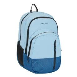 New Rebels Otis - Milcreek Rugtas 25L - Duotone - duurzaam waterafstotend polyester - 15.6" laptop - Zachtblauw