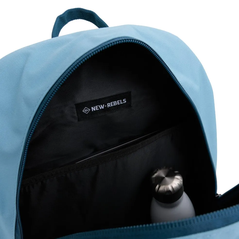 New Rebels Otis - Stanford Rugtas 20L - Duotone - duurzaam waterafstotend polyester - 15.6" laptop - Blauw