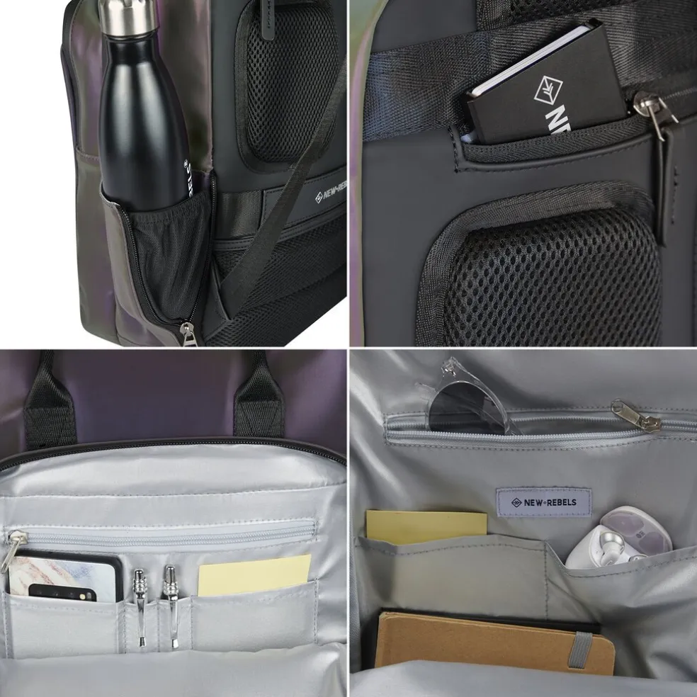 New Rebels Reflect Milwaukee Two Tone 19L Rugzak Waterafstotend Laptop 15.6"