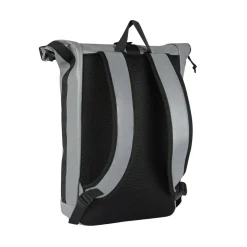 New Rebels Reflect New York Zilver 21L Rolltop Rugzak Waterafstotend Laptop 15.6"