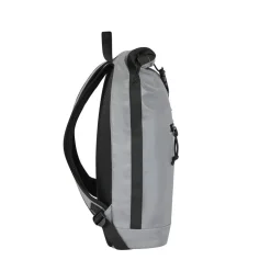 New Rebels Reflect New York Zilver 21L Rolltop Rugzak Waterafstotend Laptop 15.6