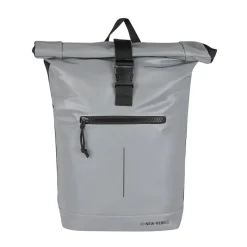 New Rebels Reflect New York Zilver 21L Rolltop Rugzak Waterafstotend Laptop 15.6