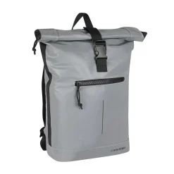 New Rebels Reflect New York Zilver 21L Rolltop Rugzak Waterafstotend Laptop 15.6