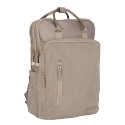 New Rebels Ribbi Milwaukee – Laptoptas Schooltas Werktas 15.6 inch Laptopvak Rugzak Rib Fabric 18L Taupe