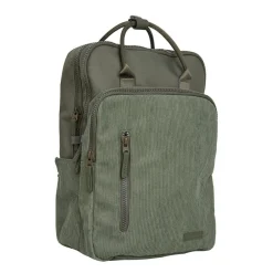 New Rebels Ribbi Milwaukee – Laptoptas Schooltas Werktas 15.6 inch Laptopvak Rugzak Rib Fabric 18L Sage Green