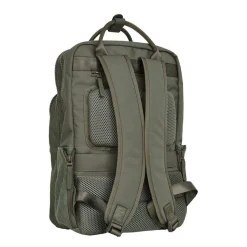 New Rebels Ribbi Milwaukee – Laptoptas Schooltas Werktas 15.6 inch Laptopvak Rugzak Rib Fabric 18L Sage Green